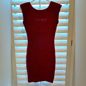 Burgundy dress